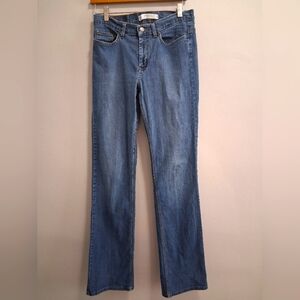 Express Vintage Y2K Riot Siren Medium Wash Straight Leg Jeans 4L Long Bella Swan